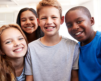 Students smiling